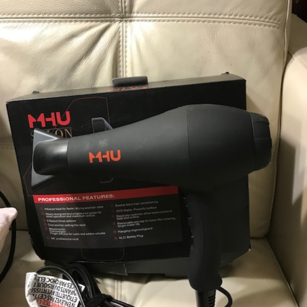 MHU Professional Salon Grade 1875w Low Noise Ionic